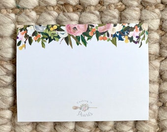 Floral Sticky Notes, 4x3 in, USA Made (Pack of 3)