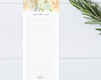 Delicate Floral Grocery List