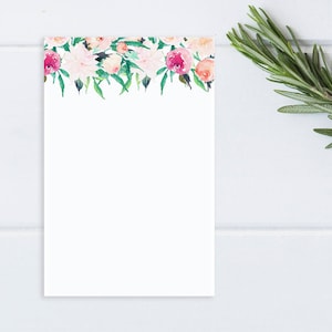 Pink Peonies Notepad