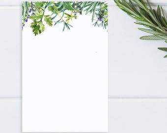 Herb Garden Notepad, 50 Sheet Memo Pad