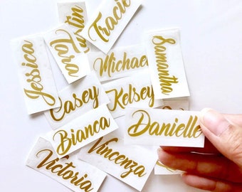 Custom name hanger decal, Hanger Decal, wedding hanger decal, DIY hanger, bridesmaid hanger, bride hanger, Custom decal, Name decal