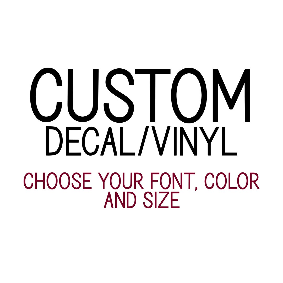 Custom Decal, Name Decal, Custom Vinyl, Name Vinyl Phone Decal Decal
