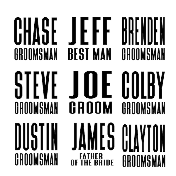 Groomsmen gifts, groom gift, bachelor party gifts, flask decal, beer mug decal, mens decal, groomsman gift, decal for men