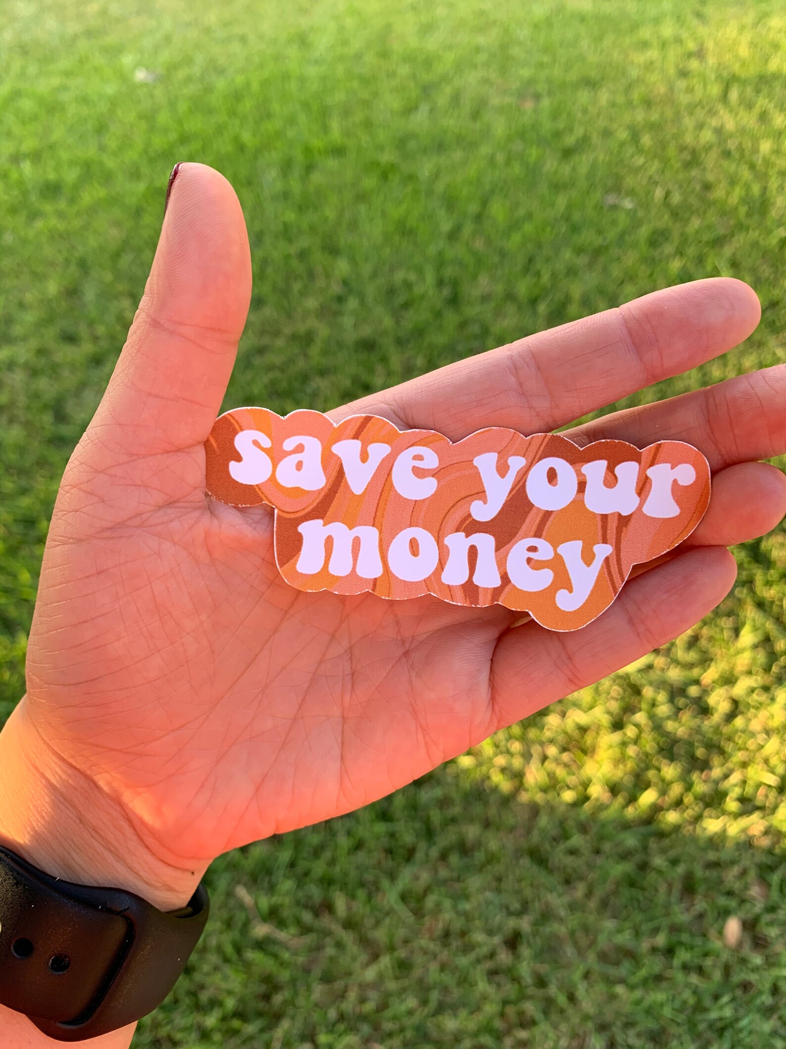 Save Your Money Sticker Etsy