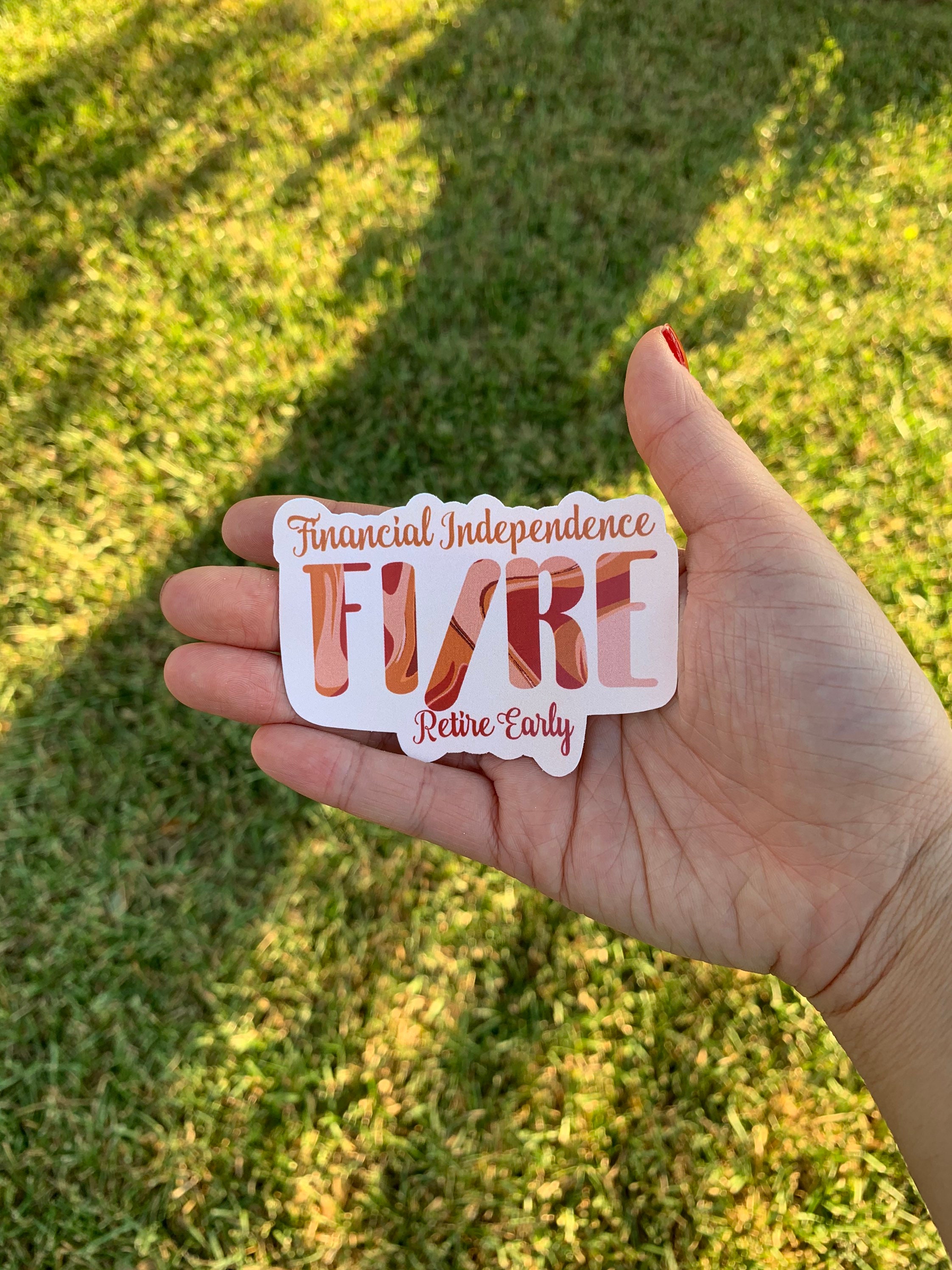 FI/RE Sticker Financial Independence Retire Early Etsy