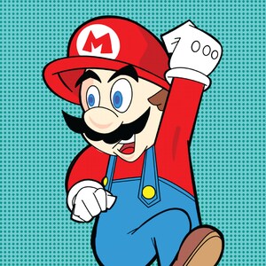 Super Mario Illustration: Matte Art Print (8.5x11 or 5x7)