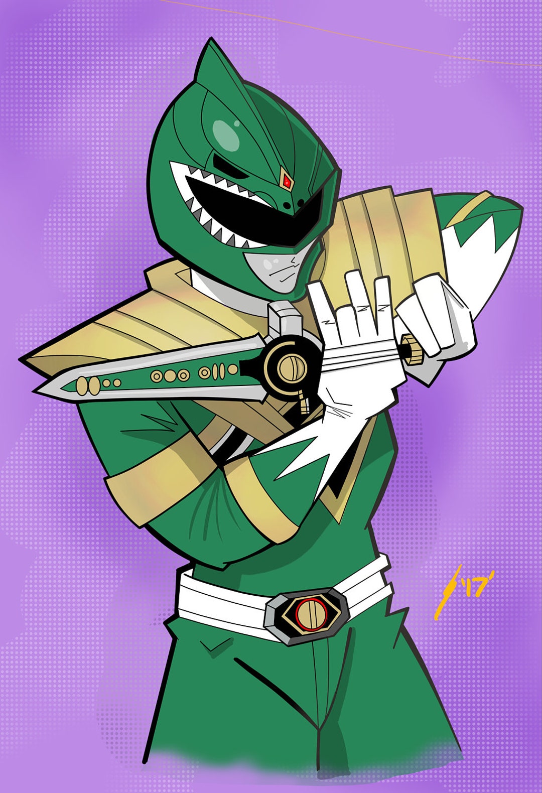 Green Ranger (mighty Morphin Power Rangers) - Etsy