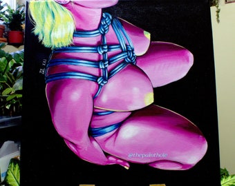 Erotic Art, "RB01", Fetish, Bondage, Breasts, Shibari, Rope, BDSM,