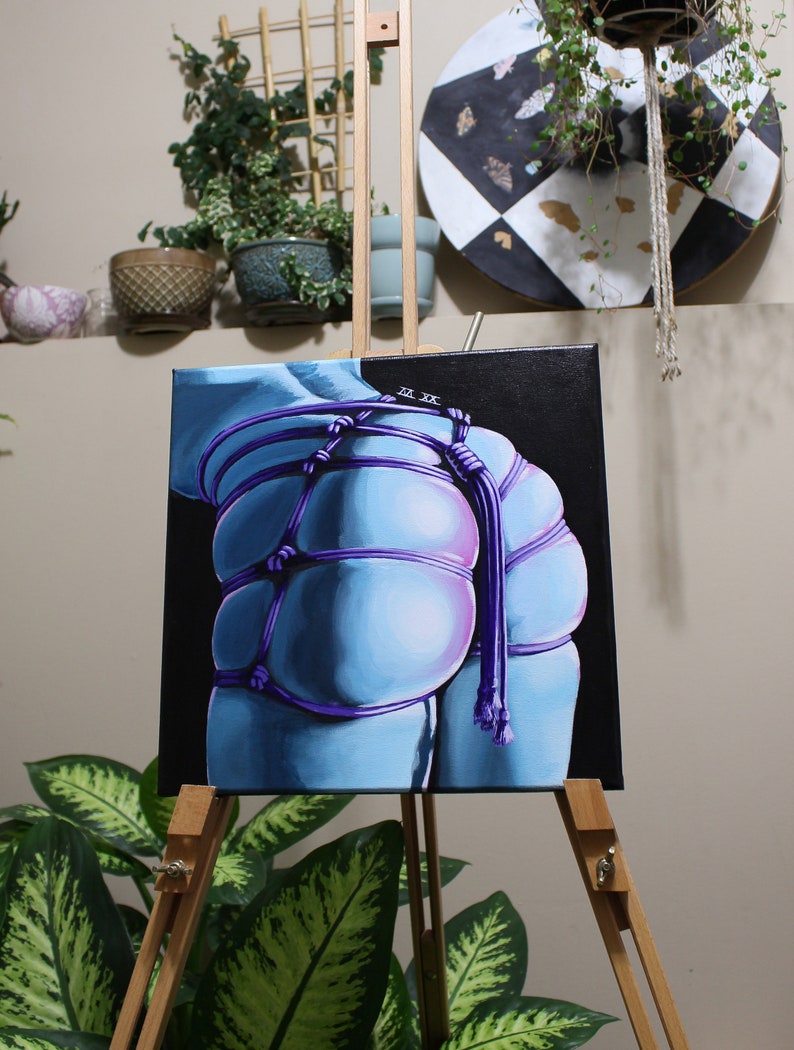 Erotic Art Original Shibari NC02 8.5x11 Print BDSM Rope Art Bondage BDSM Art