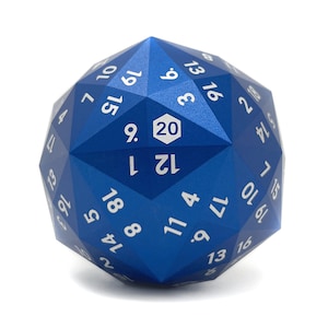 120-Sided Aluminum d20: Precision RPG Dice with Wood Stand