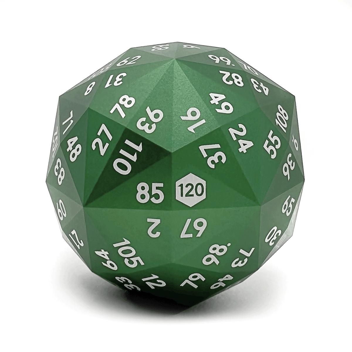 DICE. ダイス　アトムズ Huge Aluminum D120 RPG Dice: Precision Milled Collector's Edition