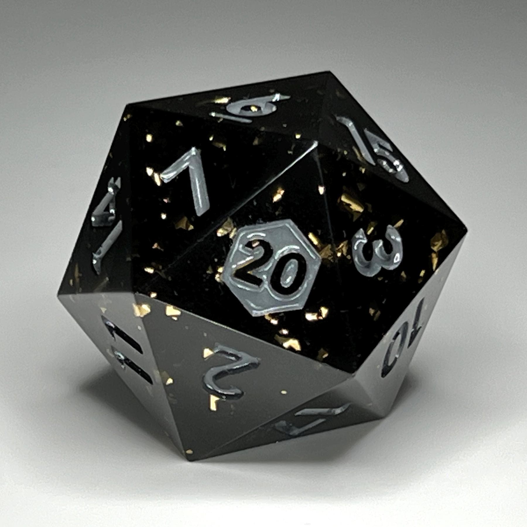 Shadow Dimension Dice | New d4 Design | Mathematically Balanced | Sharp Edge | Hand Poured Resin  | Big | Display Case | TTRPG Gift