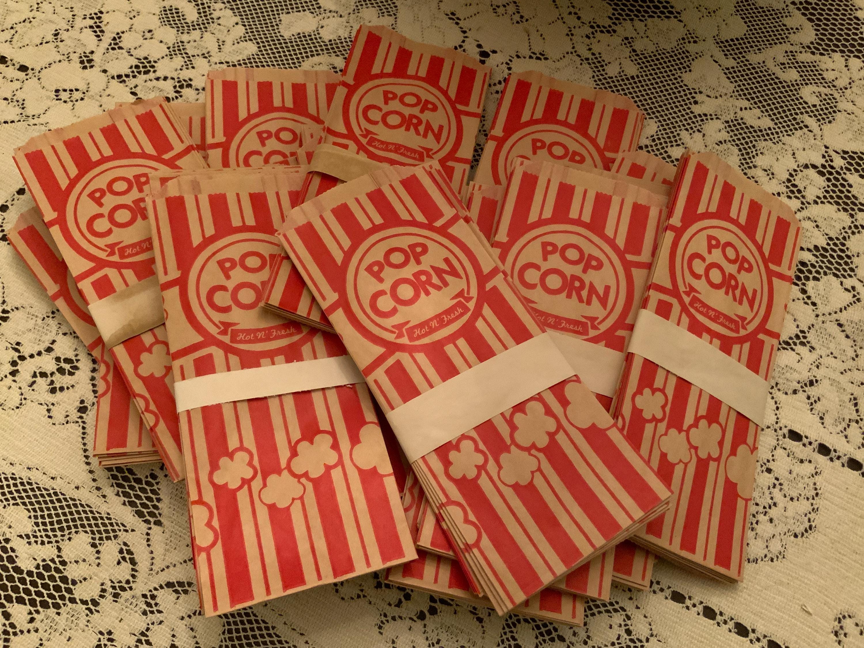 Small Kraft Popcorn Bags