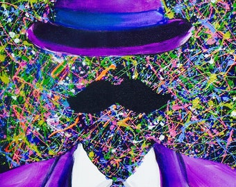 The Son of Man Acrylic Print Wall Art Decor Unframed 8x10 Splatter Art Abstract Print From Original Painting