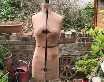 Distressed Vintage Chil Daw Dress Makers Mannequin Dummy and Stand