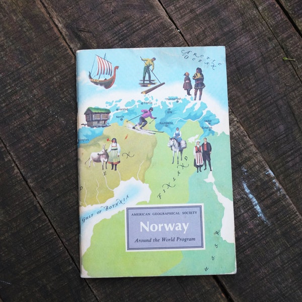 Vintage American Geographical Society Booklet - Norway - 1960s -