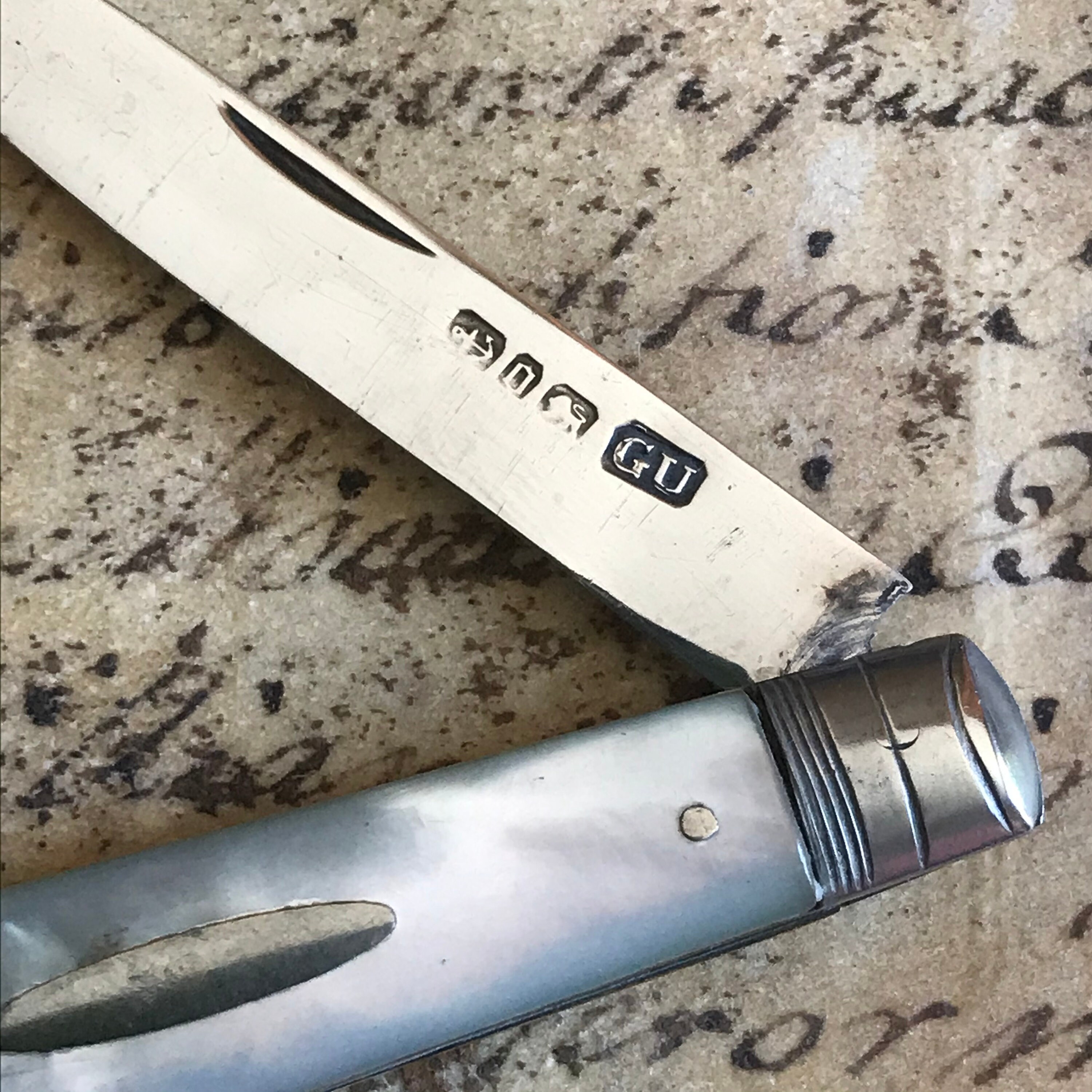 Antique Sterling Silver Fruit Knife Penknife Hallmarked Etsy