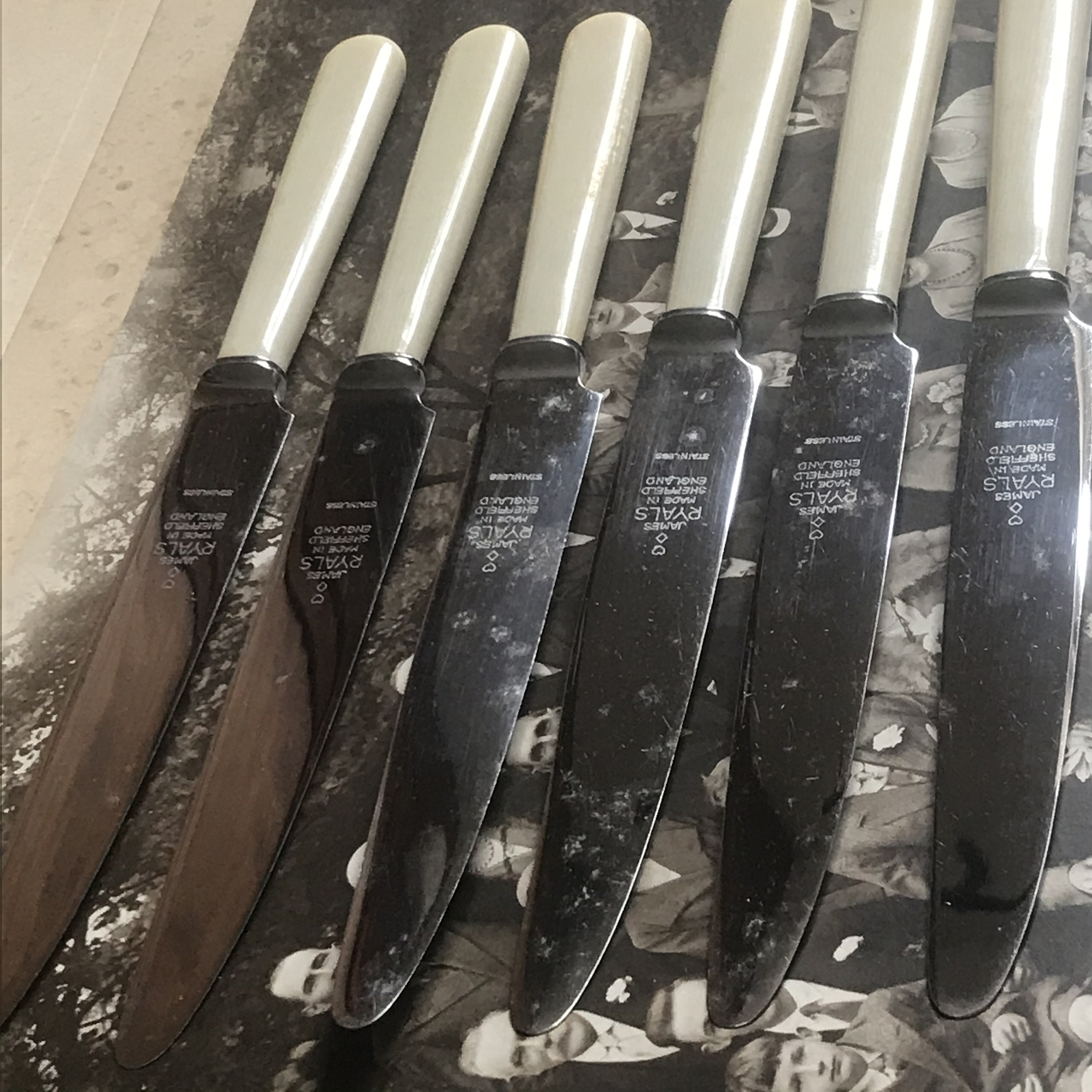 Antique Boxed Set of Six Dessert Knives Finest Stainless Etsy