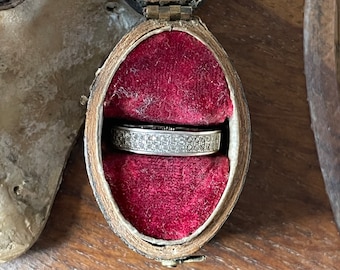 Fabuloso anel vintage de prata esterlina e CZ - Reino Unido Tamanho N - Marcado 925 -