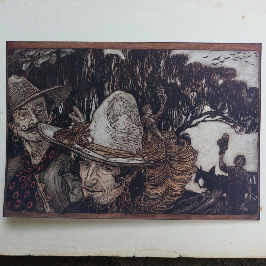 Fabulous Arthur Rackham First Edition Print - Grimm's Fairy Tales 1909 ...