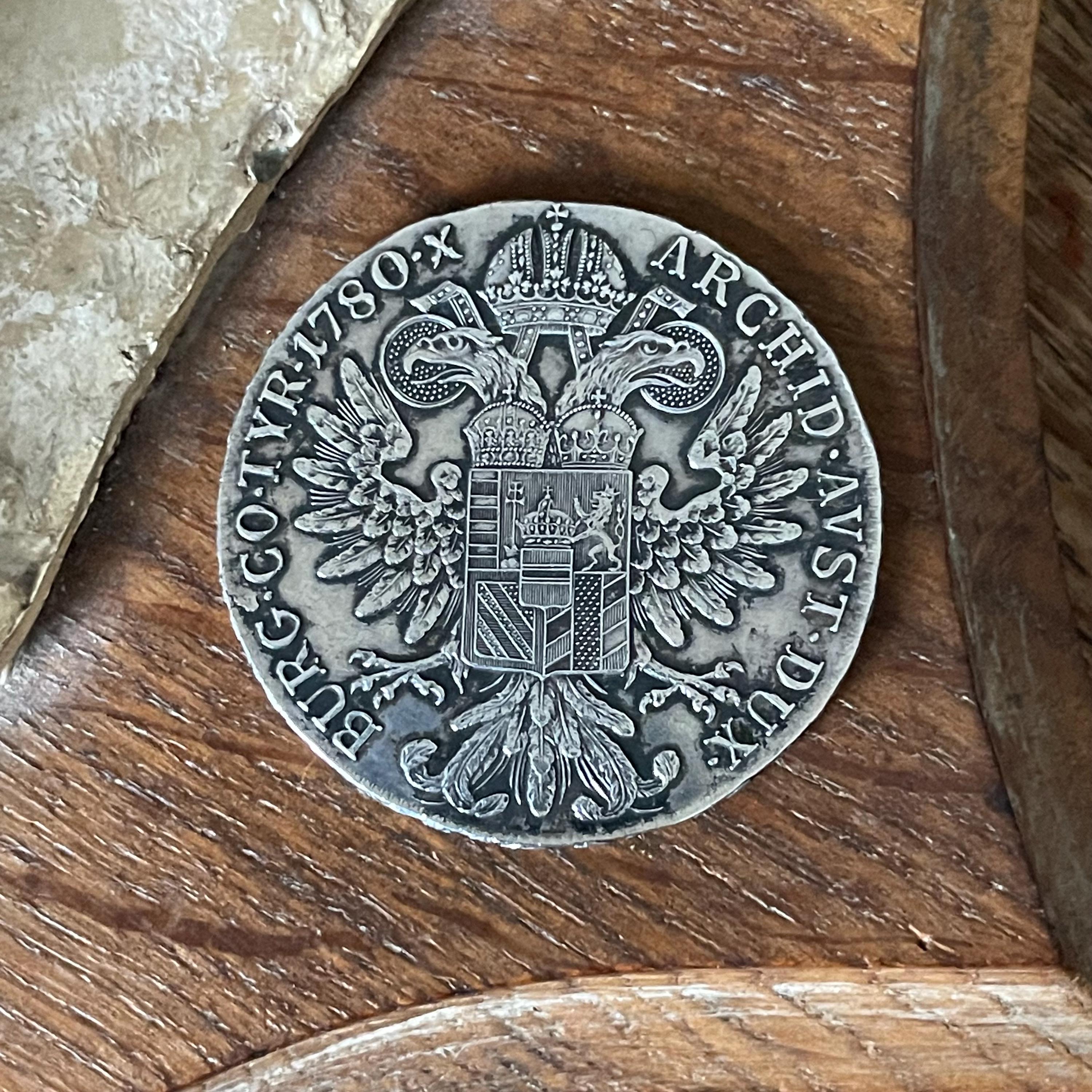 Antique 833 Silver Maria Theresa Thaler Coin 1780 - Restrike - Etsy