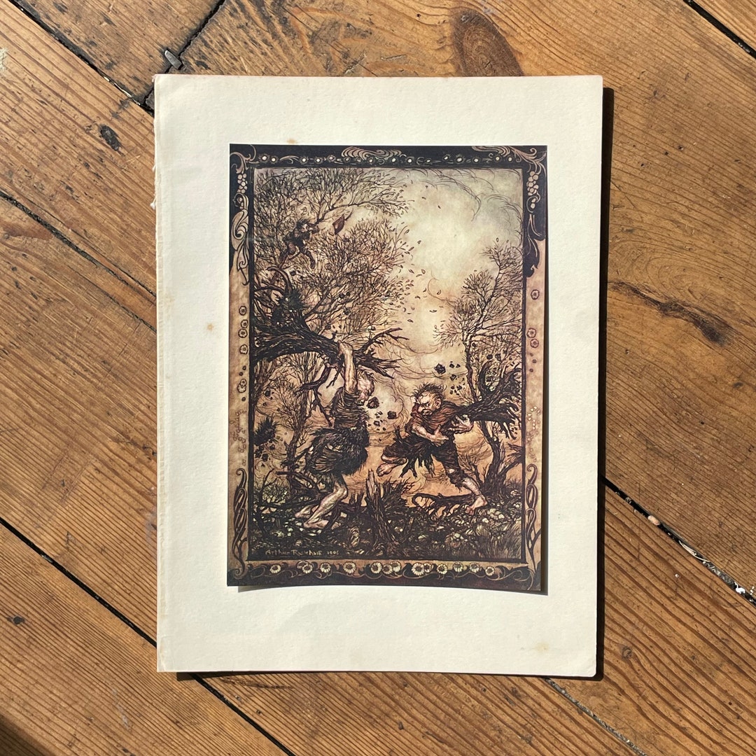Fabulous Arthur Rackham First Edition Print - Grimm's Fairy Tales 1909 ...
