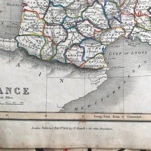 Carte antique de France - 1831 - Corse image 3