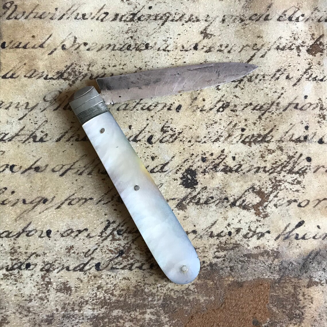 Antique Sterling Silver Fruit Knife Penknife Hallmarked Etsy
