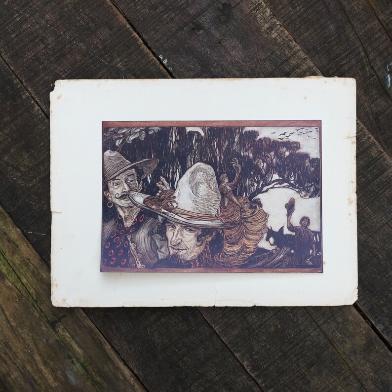 Fabulous Arthur Rackham First Edition Print - Grimm's Fairy Tales 1909 ...