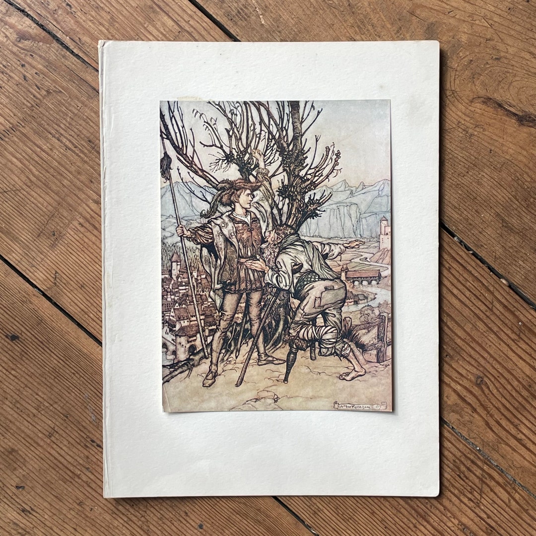 Fabulous Arthur Rackham First Edition Print - Grimm's Fairy Tales 1909 ...