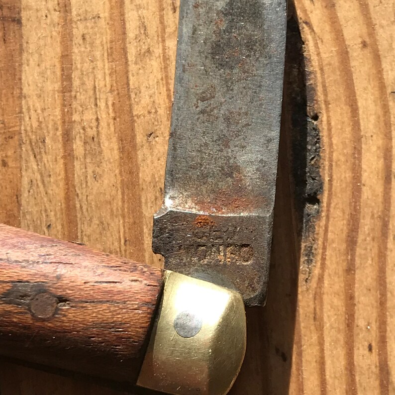 Vintage Pruning Knife Blade Marked Geo Monro Monro Etsy