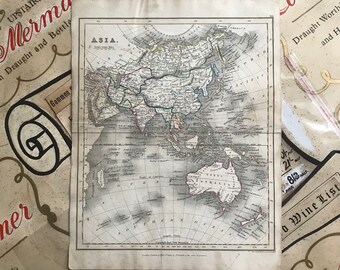 Antique Map of Asia - 1831 - Australia - New Zealand - Terra Australis - New Zeeland
