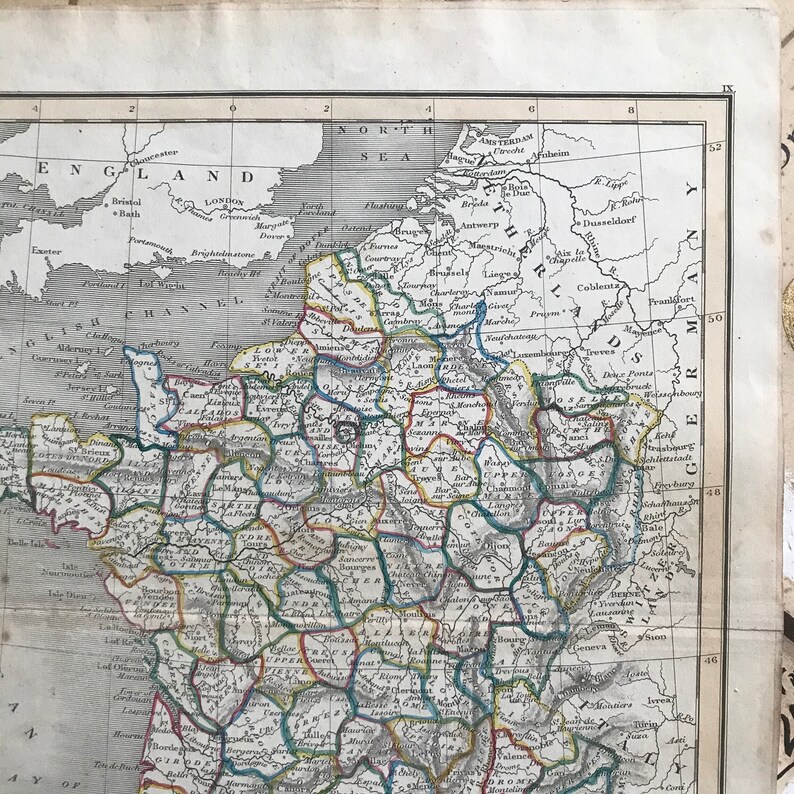 Carte antique de France - 1831 - Corse image 6