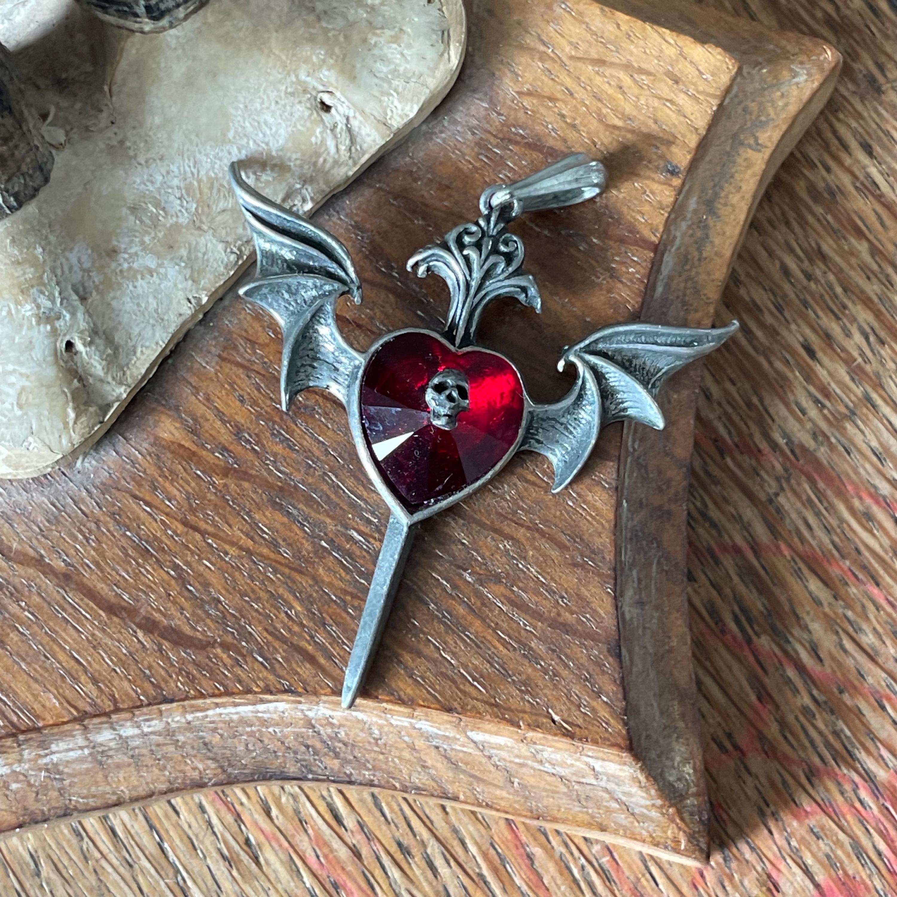 Vintage Alchemy Gothic Death of A Vampire Pendant - Etsy Hong Kong