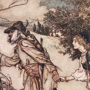Fabulous Arthur Rackham First Edition Print - Grimm's Fairy Tales 1909 ...