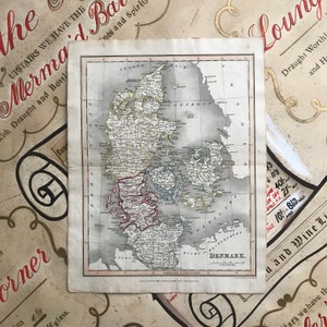 Carte antique du Danemark - 1831 -
