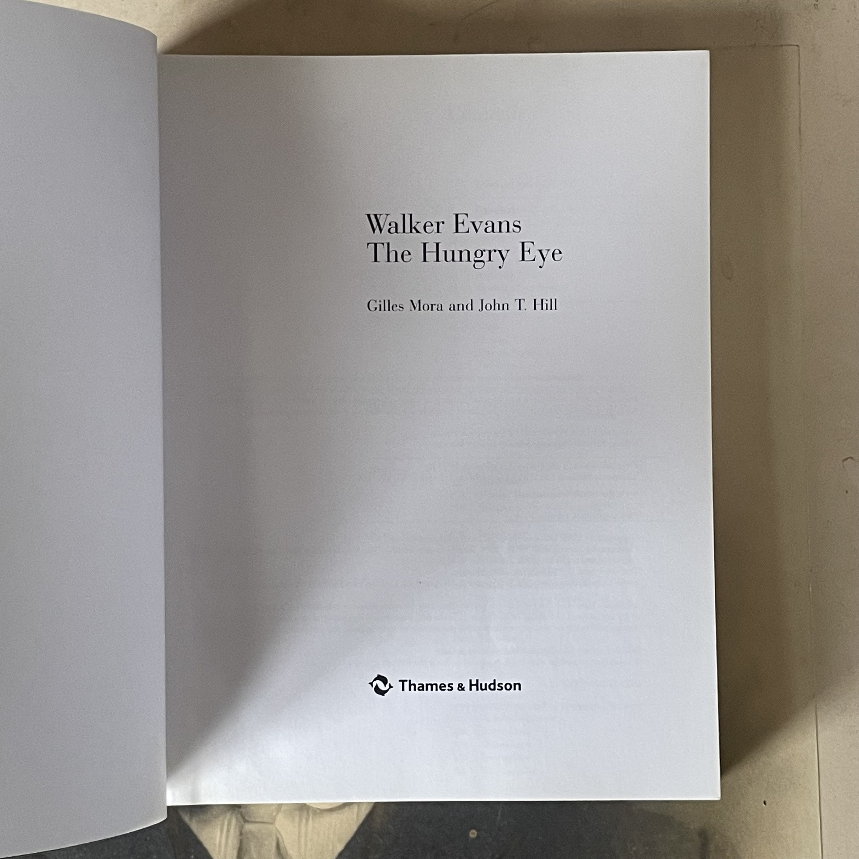 Vintage Book - Walker Evans the Hungry Eye - Published by Thames