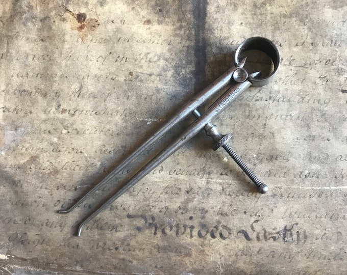 Vintage L.S. Starrett Co. Divider Compass Calliper Caliper Machinist ...