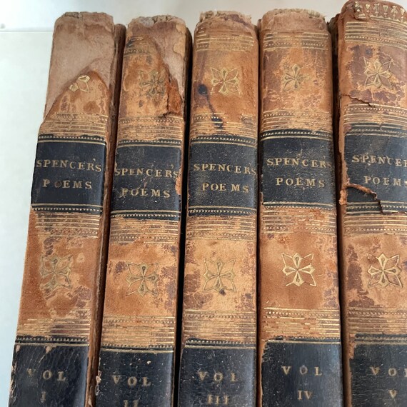 Antique Books - the Poetical Works of Edmund Spenser - Complete