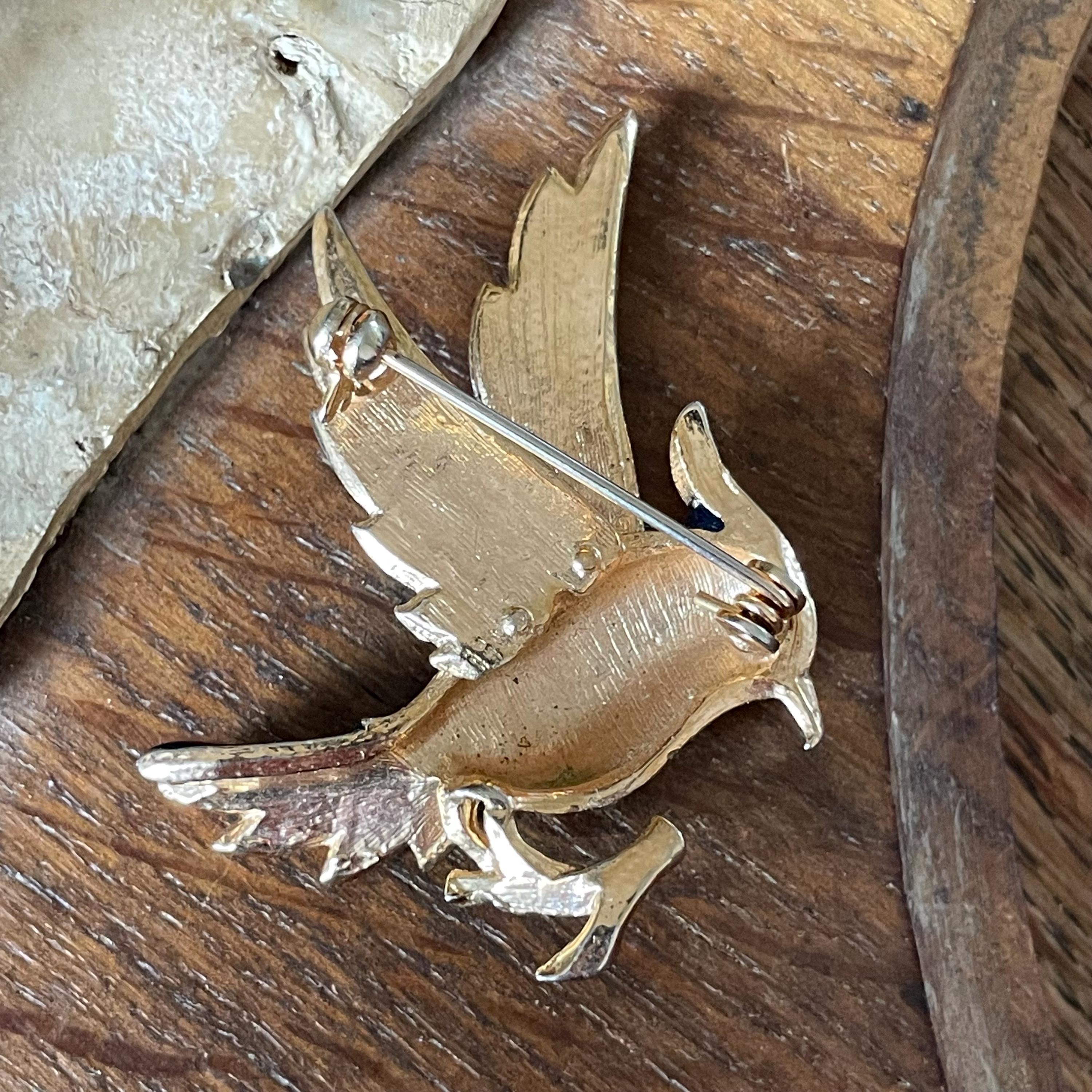 Broche émail Multicolore 5 Oiseaux – Cadeau Rétro, Accessoire Femme