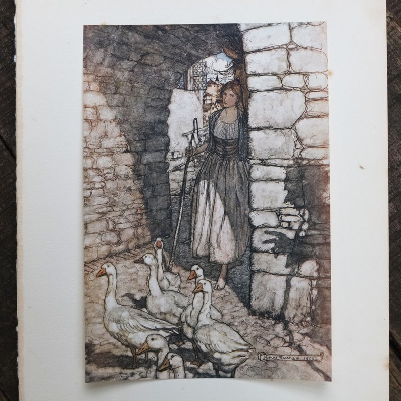 Fabulous Arthur Rackham First Edition Print - Grimm's Fairy Tales 1909 ...