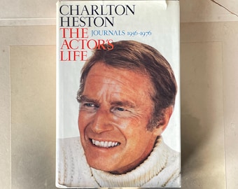 Vintage Book - The Actor's Life By Charlton Heston Published By Allen Lane London 1979 - Signed By Author - First Edition