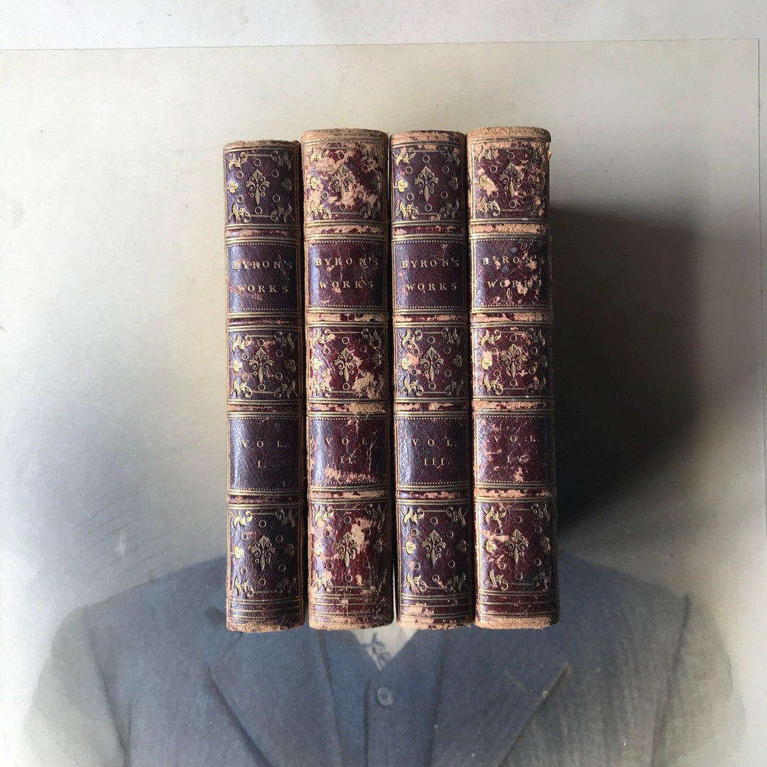 Antique Book - the Works of Lord Byron - Four Volumes - Published by ...