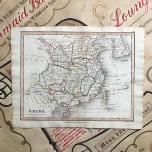 Antike Karte von China - 1831 -