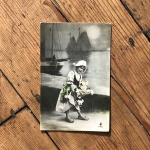 Postal antigua - Little Dutch Girl - c1910 - Impreso en Italia - Fotocelere 7154