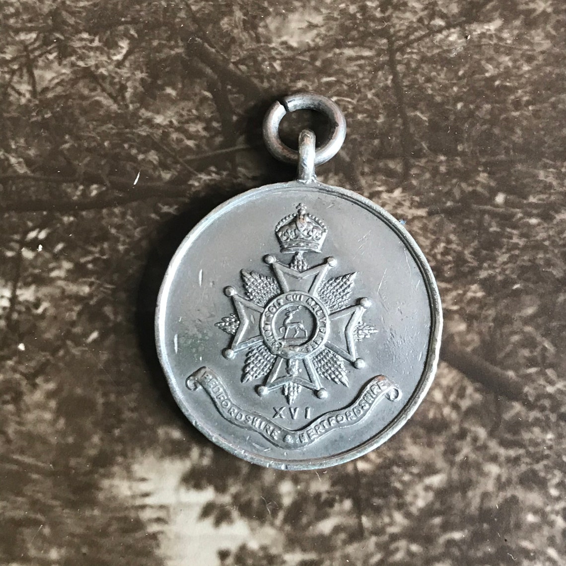 Antique Sterling Silver Medallion Watch Fob Bedfordshire & Etsy