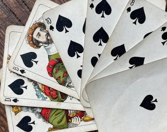 Jeu De Cartes Ancien 1900 - 8 Familles Culinaires - David à Paris - Rare