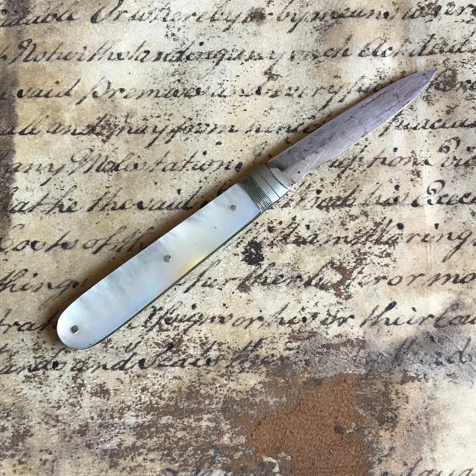 Antique Sterling Silver Fruit Knife Penknife Hallmarked Etsy