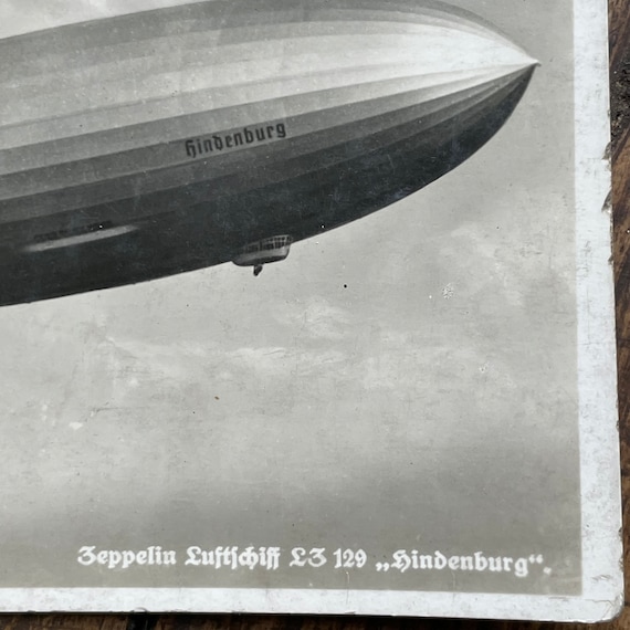 Antique Real Photo Postcard - Zeppelin Luftschiff LZ 129