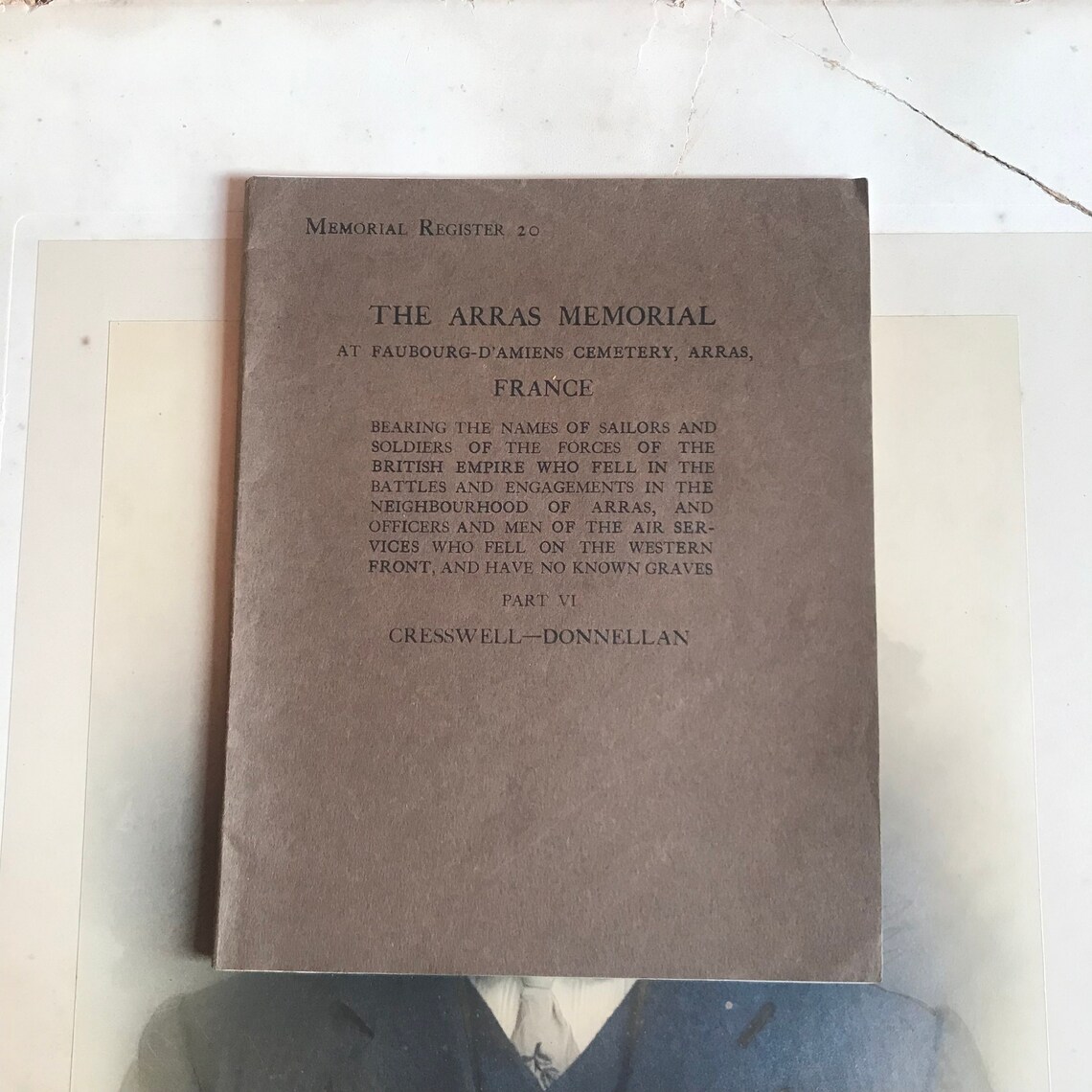 Antique Arras Memorial Book – France, 1928, photo 1 of 5